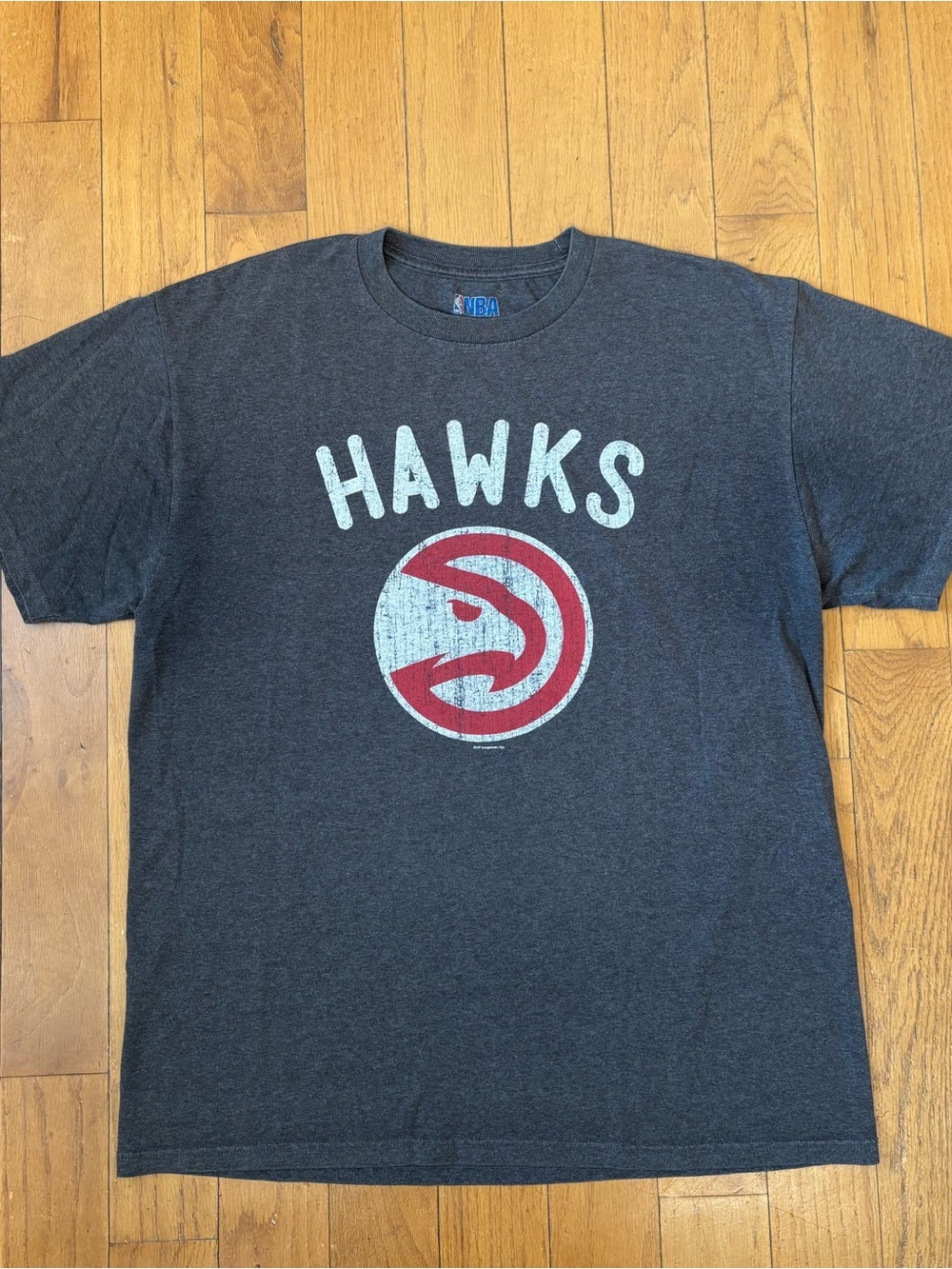 NBA Atlanta Hawks Charcoal Heather T-Shirt Size L